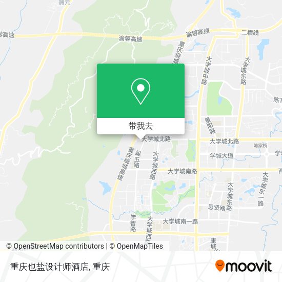 重庆也盐设计师酒店地图