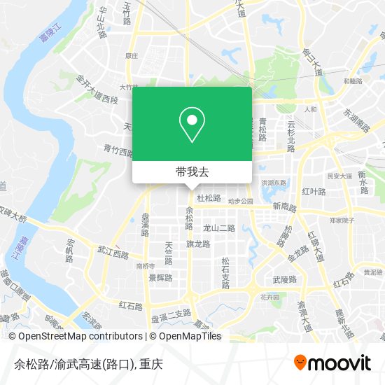 余松路/渝武高速(路口)地图