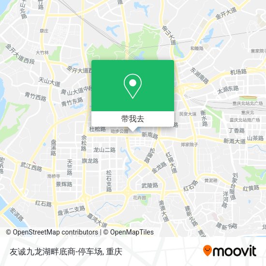 友诚九龙湖畔底商-停车场地图