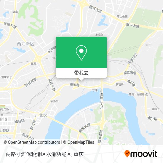 两路寸滩保税港区水港功能区地图