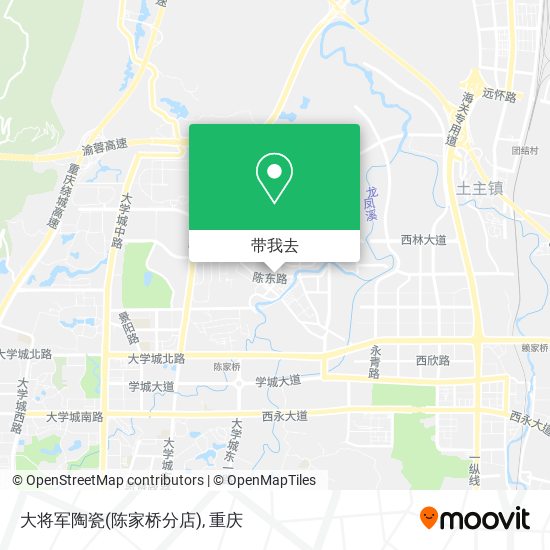 大将军陶瓷(陈家桥分店)地图