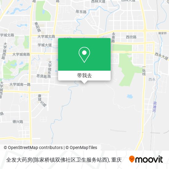 全发大药房(陈家桥镇双佛社区卫生服务站西)地图