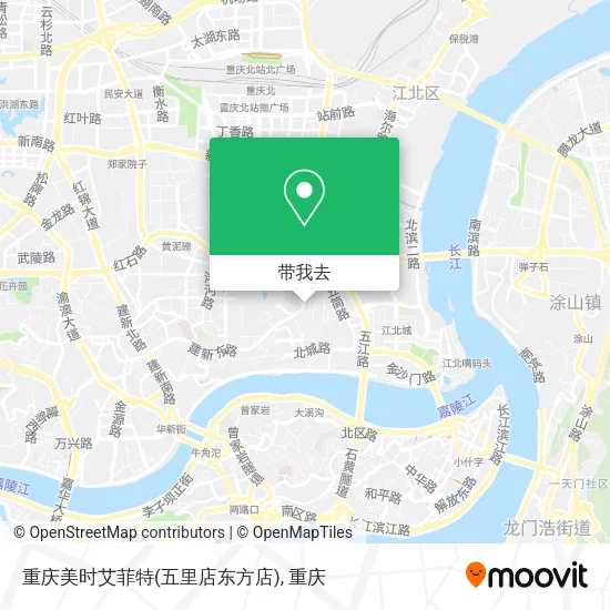 重庆美时艾菲特(五里店东方店)地图