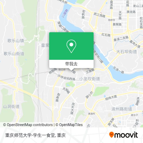 重庆师范大学-学生一食堂地图