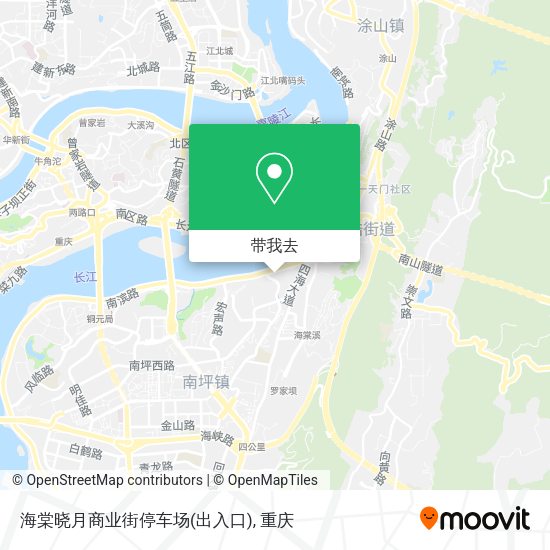 海棠晓月商业街停车场(出入口)地图