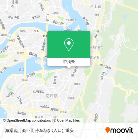 海棠晓月商业街停车场(出入口)地图