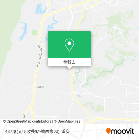 437路(元明收费站-城西家园)地图