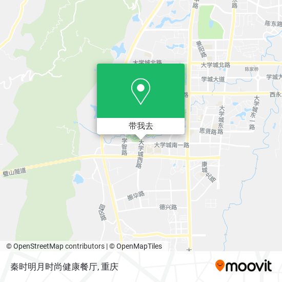 秦时明月时尚健康餐厅地图