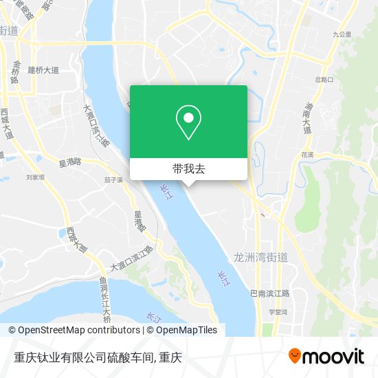 重庆钛业有限公司硫酸车间地图