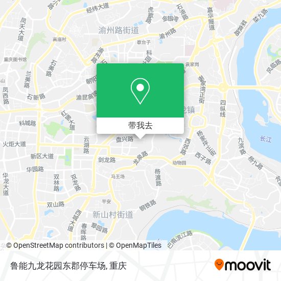 鲁能九龙花园东郡停车场地图