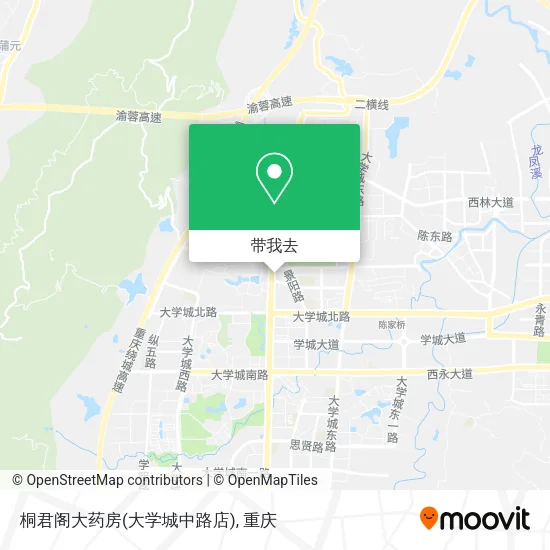 桐君阁大药房(大学城中路店)地图