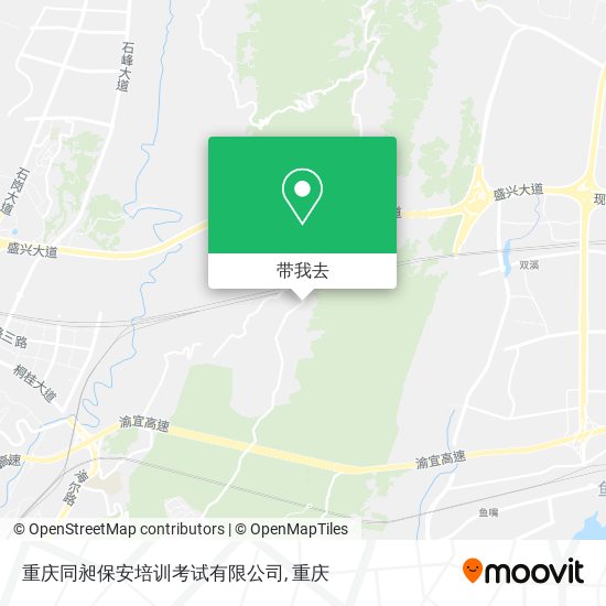 重庆同昶保安培训考试有限公司地图
