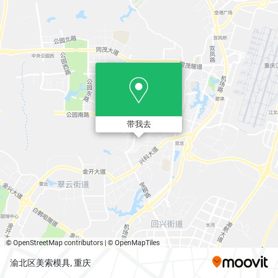 渝北区美索模具地图