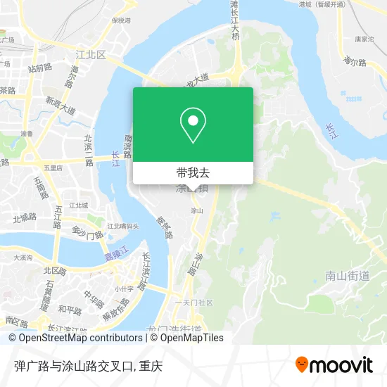 弹广路与涂山路交叉口地图