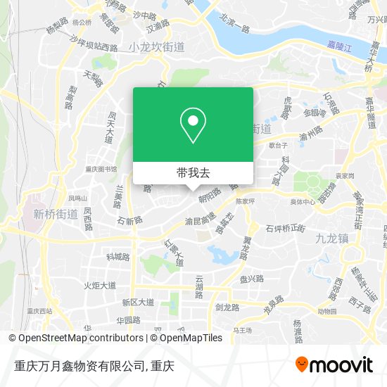 重庆万月鑫物资有限公司地图