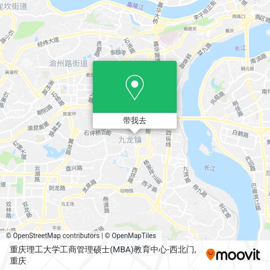 重庆理工大学工商管理硕士(MBA)教育中心-西北门地图