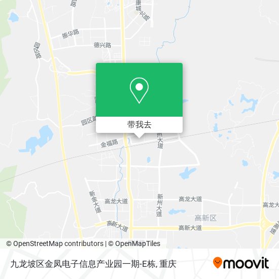 九龙坡区金凤电子信息产业园一期-E栋地图