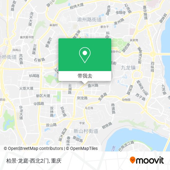 柏景·龙庭-西北2门地图