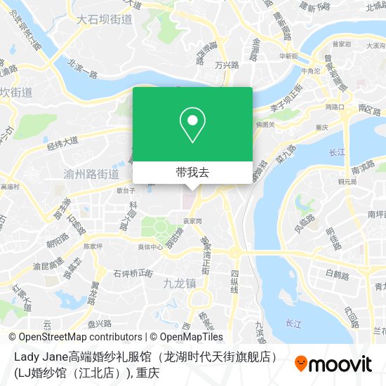 Lady  Jane高端婚纱礼服馆（龙湖时代天街旗舰店）(LJ婚纱馆（江北店）)地图