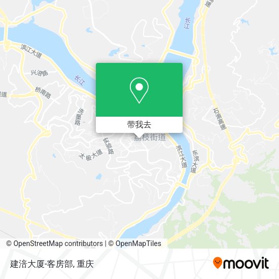 建涪大厦-客房部地图