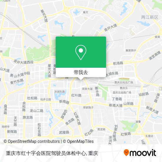 重庆市红十字会医院驾驶员体检中心地图