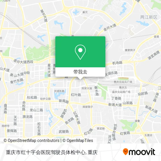 重庆市红十字会医院驾驶员体检中心地图