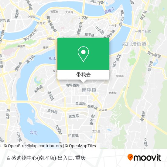百盛购物中心(南坪店)-出入口地图