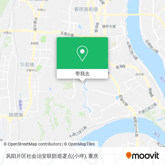 风阳片区社会治安联防巡逻点(小坪)地图