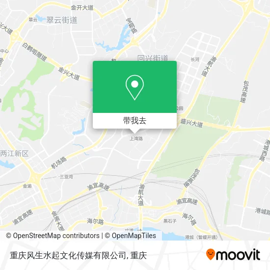 重庆风生水起文化传媒有限公司地图
