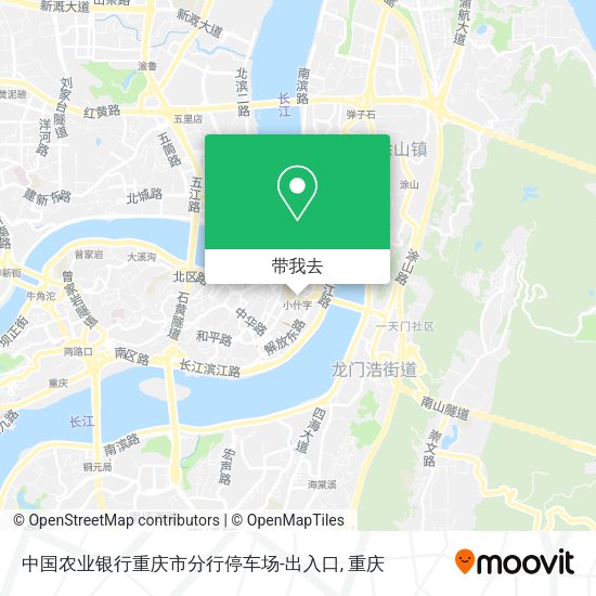 中国农业银行重庆市分行停车场-出入口地图