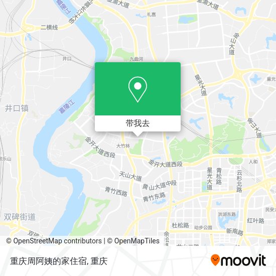 重庆周阿姨的家住宿地图