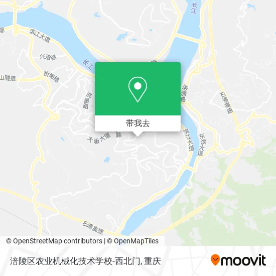 涪陵区农业机械化技术学校-西北门地图