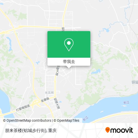 朋来茶楼(铝城步行街)地图