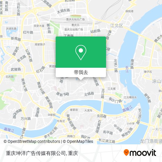 重庆坤洋广告传媒有限公司地图