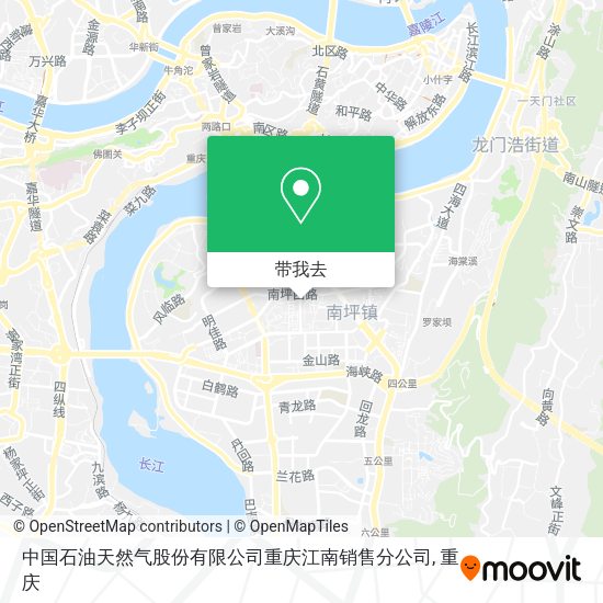 中国石油天然气股份有限公司重庆江南销售分公司地图