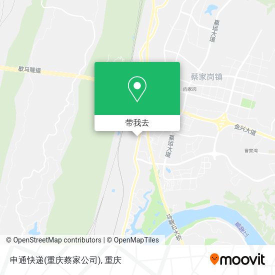 申通快递(重庆蔡家公司)地图