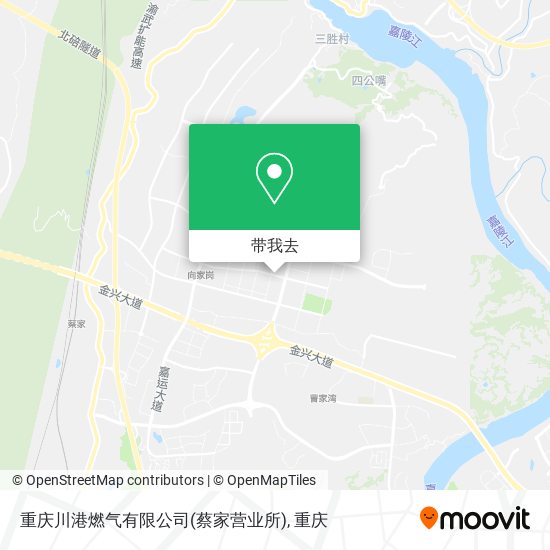 重庆川港燃气有限公司(蔡家营业所)地图