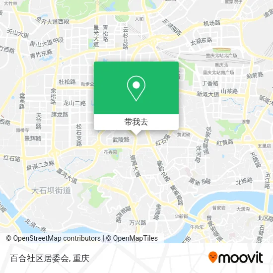 百合社区居委会地图