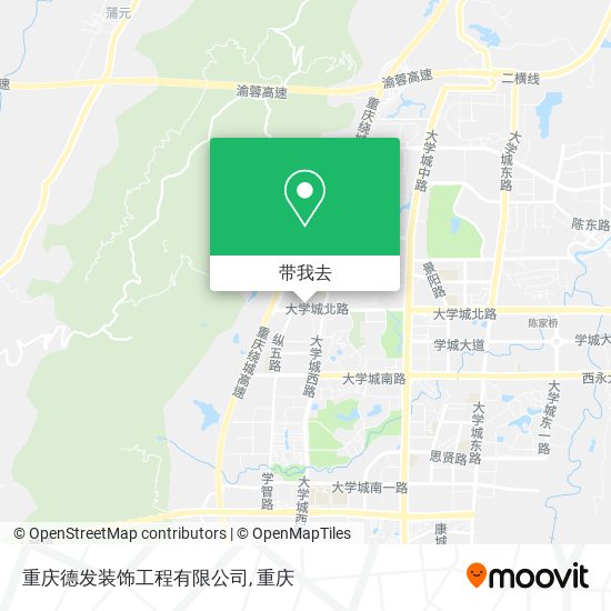 重庆德发装饰工程有限公司地图