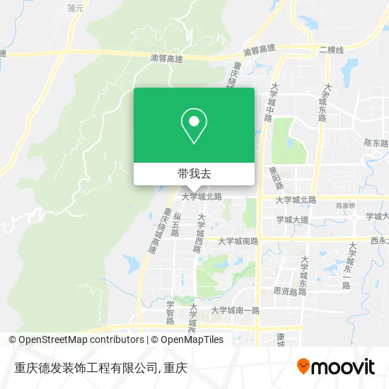 重庆德发装饰工程有限公司地图