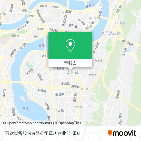 万达期货股份有限公司重庆营业部地图