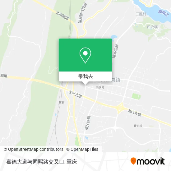 嘉德大道与同熙路交叉口地图