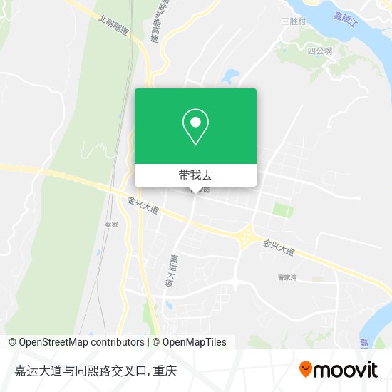 嘉运大道与同熙路交叉口地图