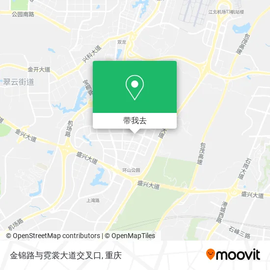 金锦路与霓裳大道交叉口地图