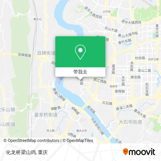 化龙桥梁山鸡地图