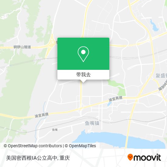 美国密西根IA公立高中地图