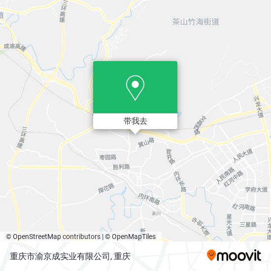 重庆市渝京成实业有限公司地图