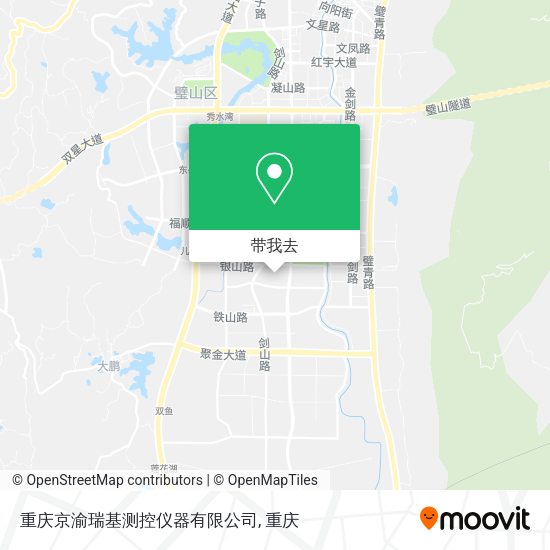 重庆京渝瑞基测控仪器有限公司地图