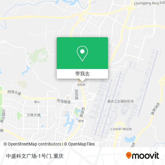 中盛科文广场-1号门地图