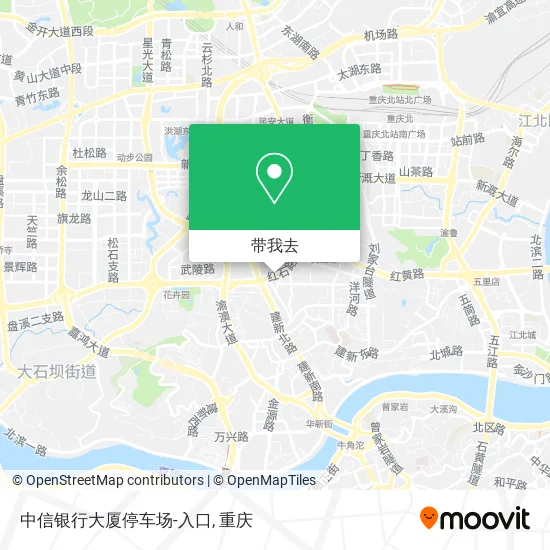 中信银行大厦停车场-入口地图